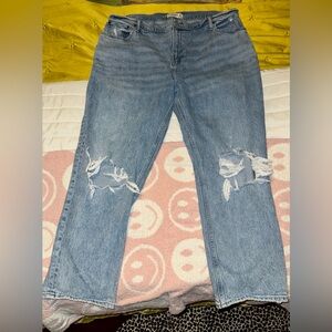 Abercrombie 90s straight ultra rise curve love